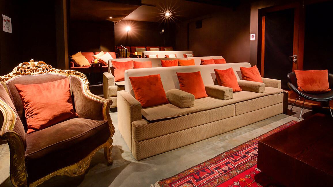 Watch movies in the couches at Dorothy Browns in Arrowtown.