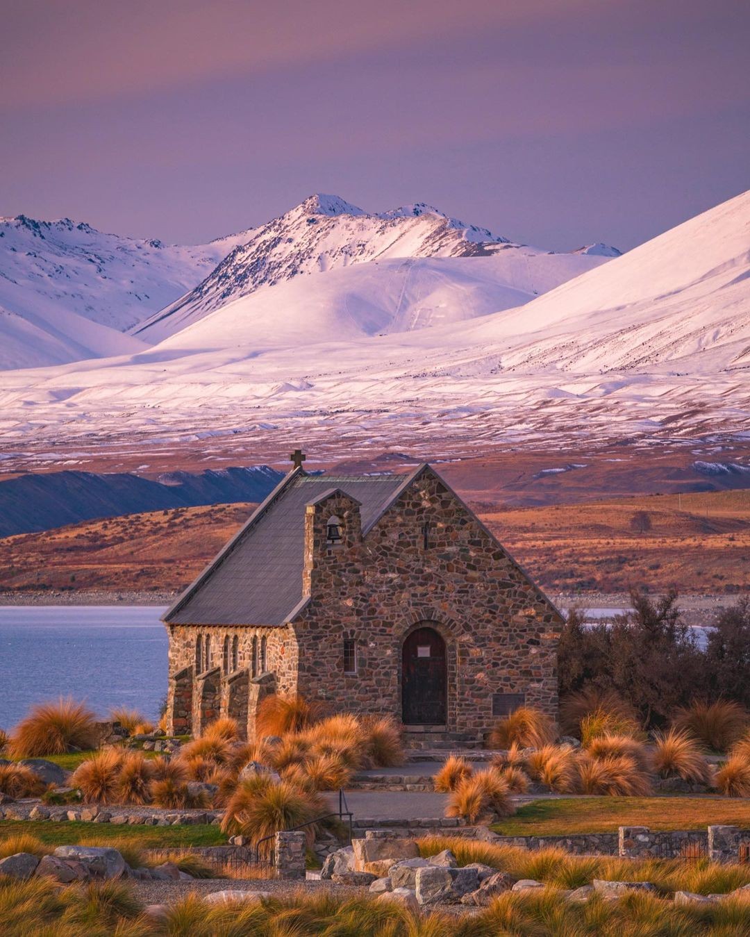 The Church of Good Shepherd at Lake Tekapo, New Zealand.