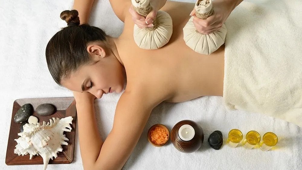 A women receives a traditional Thai massage at The Studio Thai Massage in Rotorua.