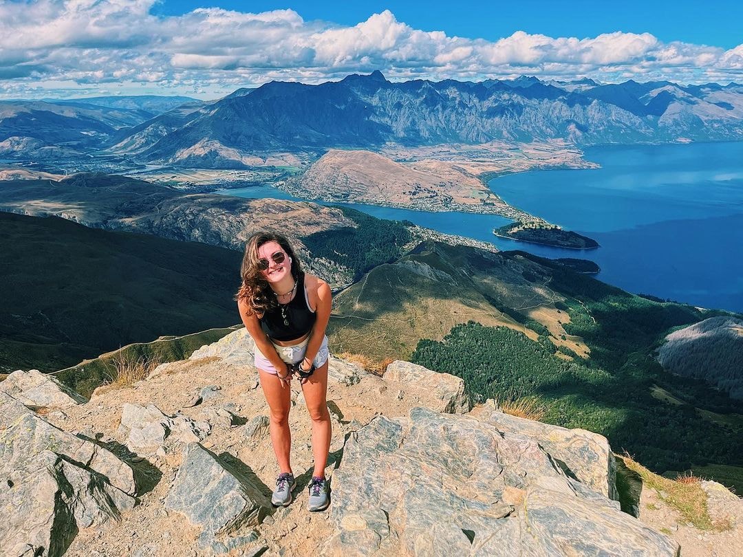 An incredible outlook from the summit of Ben Lomond in Queenstown, New Zealand.