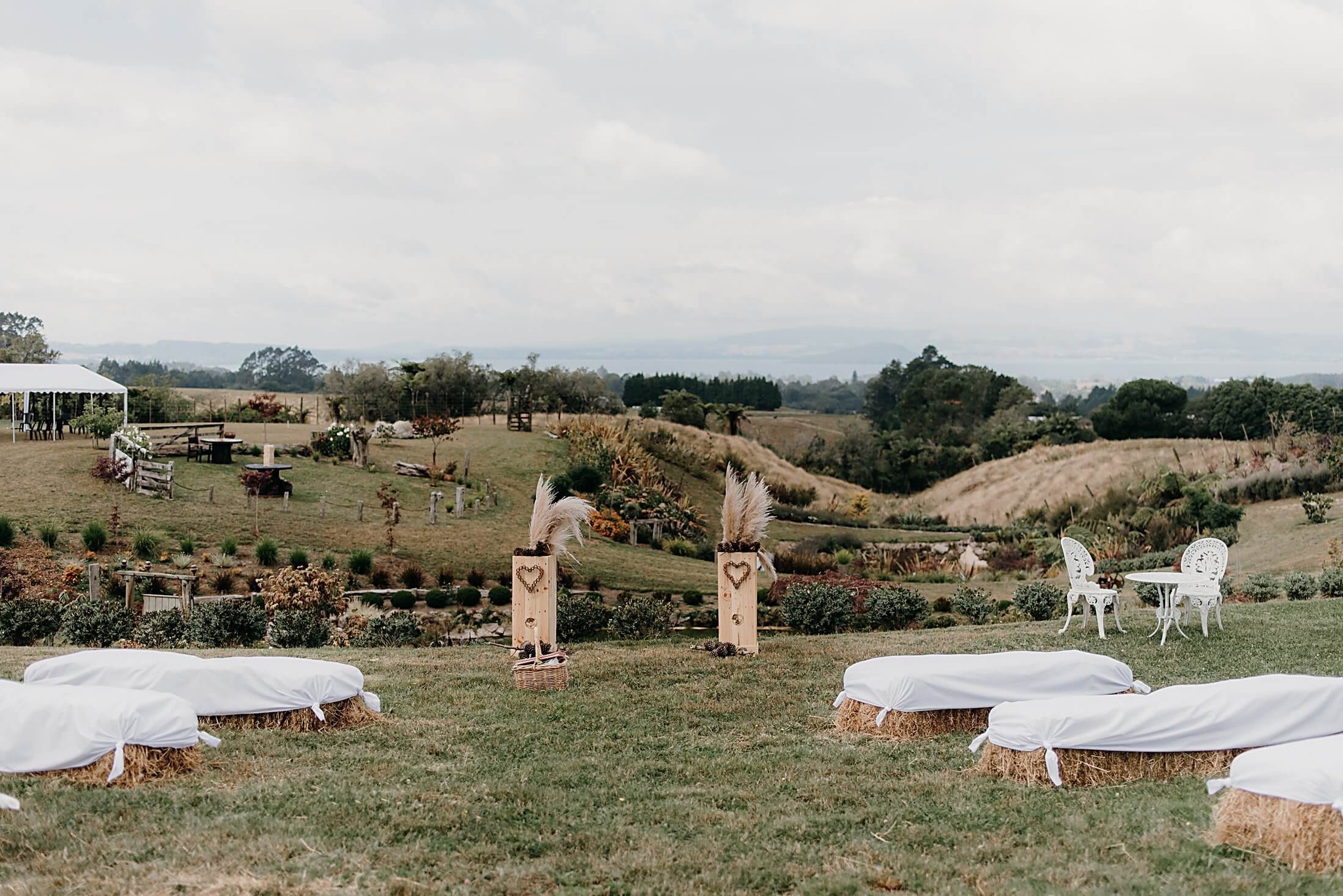 Tironui wedding venue all set up and ready for a lucky couple to get married later that day.