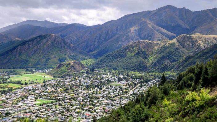 View overlooking Arrowtown from Tobin's Track
