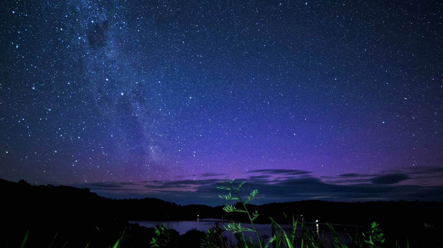 An incredible time lapse image of the night sky as seen from a vantage point on Stewart Island, a Dark Sky Reserve.