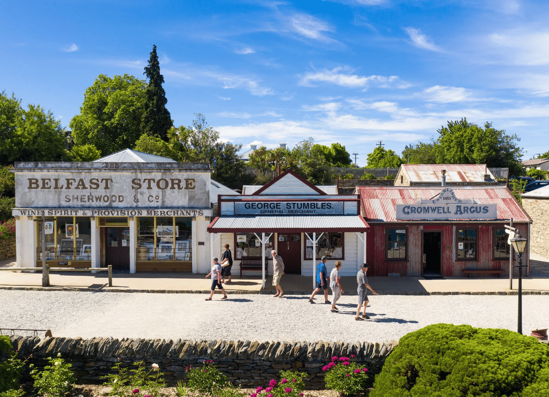 Three 1860s store buildings.